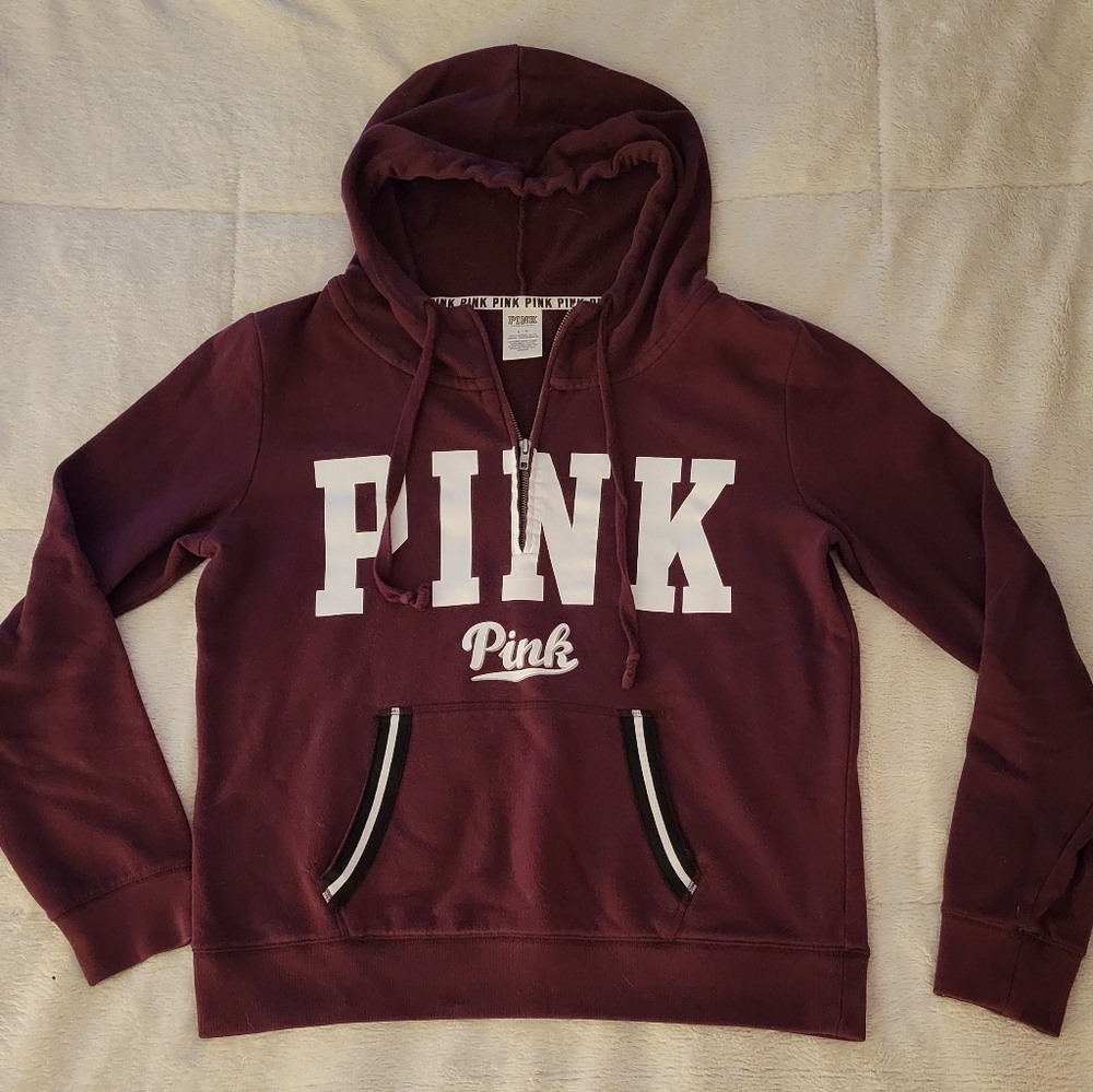 PINK Quarter zip hoodie